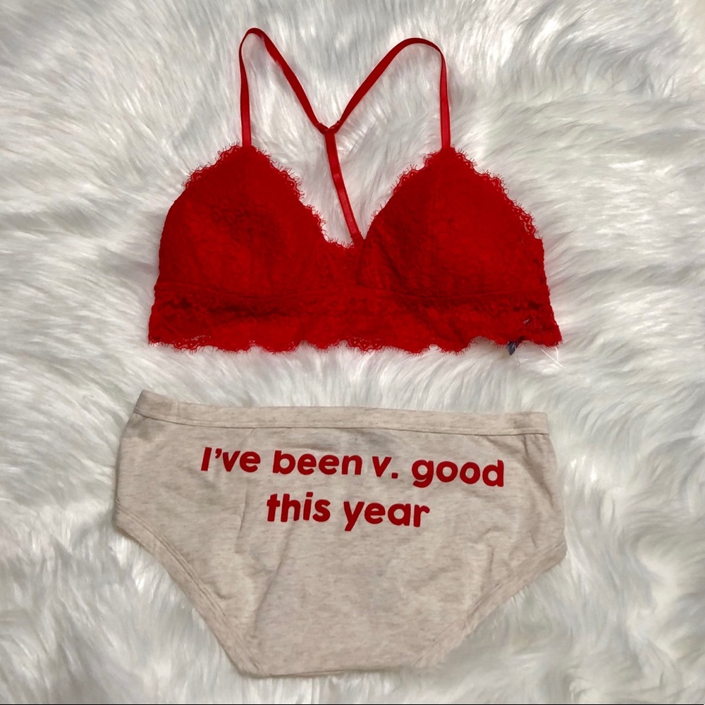 Aerie Bralette & Boybrief Undie Set